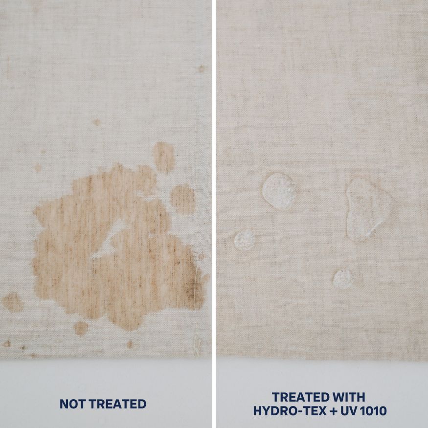 fabric treated with new PFAS alternative - tested for water resistance